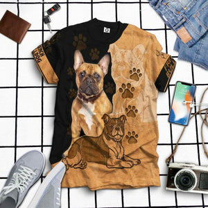3D French Bulldog Custom Tshirt Hoodie Apparel