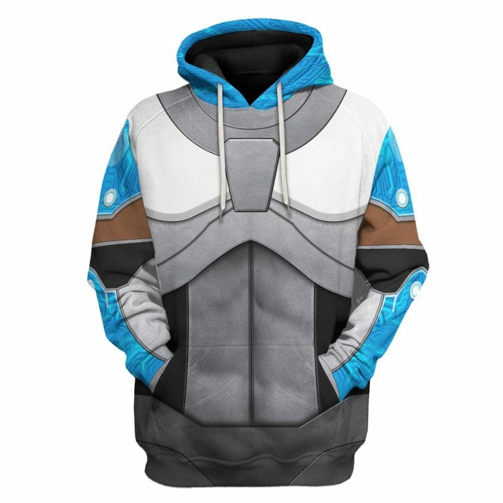 3D Teen Tíotán Cyborg Cosplay Saincheaptha Tshirt Éadaí Hoodie