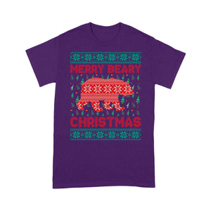 Funny Christmas Outfit - Merry Beary Christmas  Tee Shirt Gift For Christmas