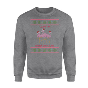 Flock' in in a winter wonderland funny sweatshirt gifts christmas ugly sweater for men and women