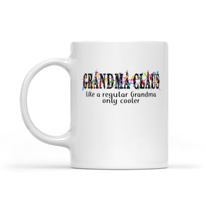 Grandma Claus - Like A Regular Grandma Only Cooler Christmas  White Mug Gift For Christmas