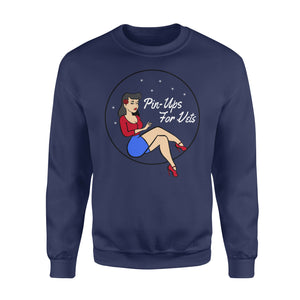 Pin-Ups for Vets funny sweatshirt gifts christmas ugly sweater for men and women