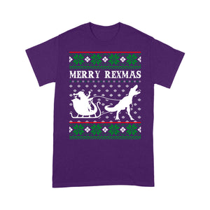 Merry Rex-Mas Funny Christmas T-rex Dinosaur Gift Sweater Tee Shirt Gift For Christmas