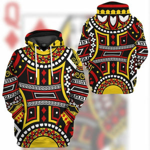 3D Queen of Diamonds Rachel Custom Tshirt Hoodie Apparel