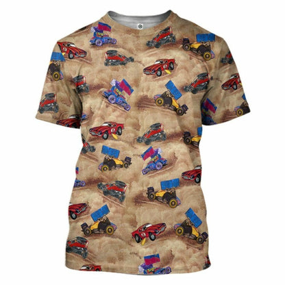 3D DIRT Track Racing Custom Tshirt Hoodie Apparel
