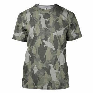 3D Penguins Camo Custom Tshirt Hoodie Apparel