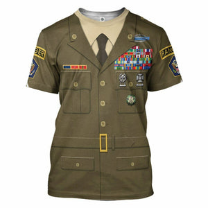 3D US Green Army Custom Tshirt Hoodie Apparel