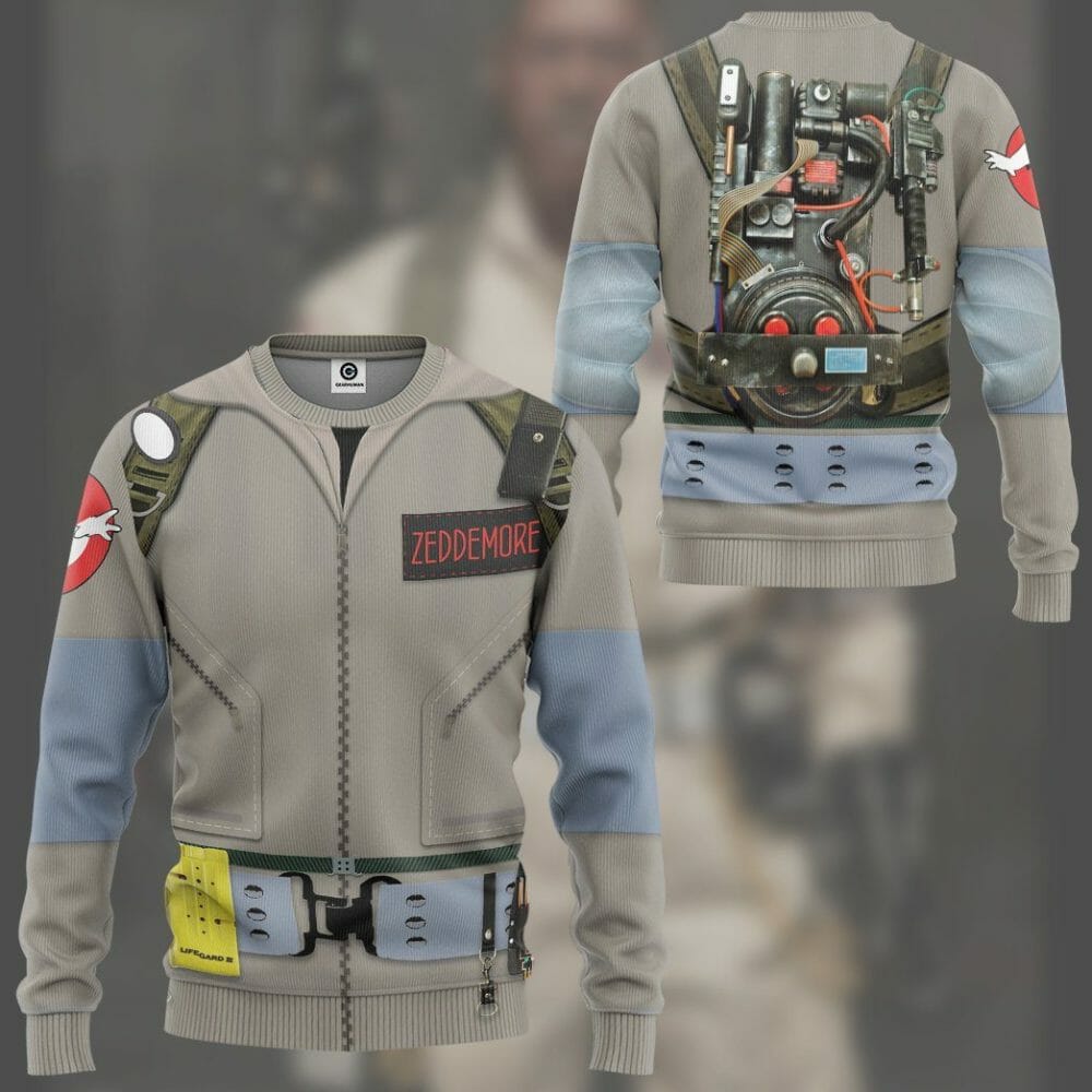 Ghostbusters 1984 Zeddemore Cosplay Saincheaptha Tshirt Éadaí Cochaillín