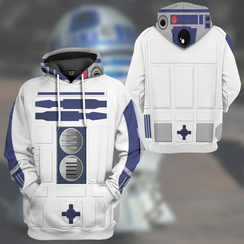 3D R2D2 Cosplay Custom Tshirt Hoodie Apparel