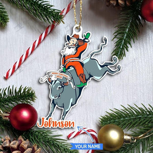 Bull Riding-Merry Christmas Personalized Ornament, Happy Christmas Ornament, Christmas Gift, Christmas Decoration