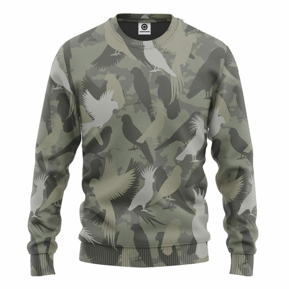 3D Parrot Camo Custom Tshirt Éadaí Hoodie