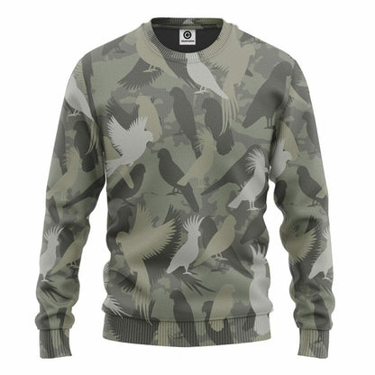3D Parrot Camo Custom Tshirt Éadaí Hoodie