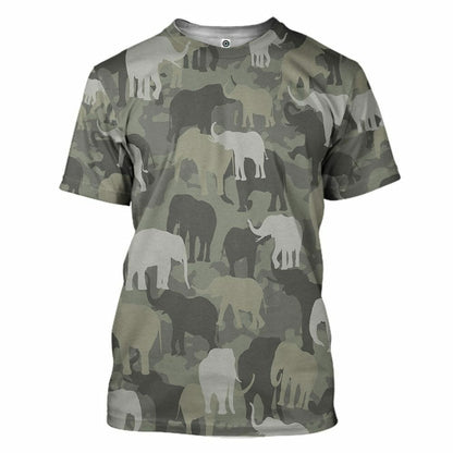 Eilifintí 3D Camo Saincheaptha Tshirt Hoodie Apparel