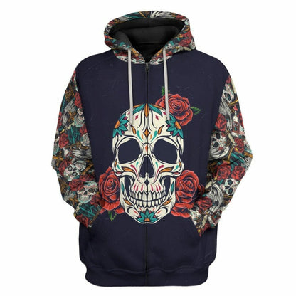 Éadaí Cochaillín Tléine Saincheaptha 3D Skull