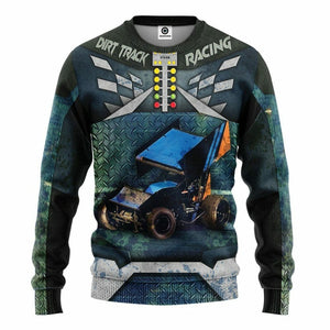 3D Dirt Track Racing Tshirt Hoodie Apparel