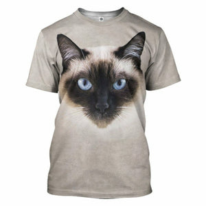 3D Siamese Cat Tshirt Hoodie Apparel