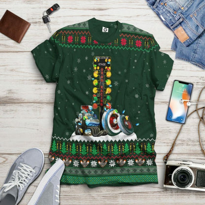 3D Drag Racing Custom Tshirt Hoodie Apparel