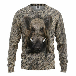 3D Boar Hunter Front And Back Custom Tshirt Hoodie Apparel