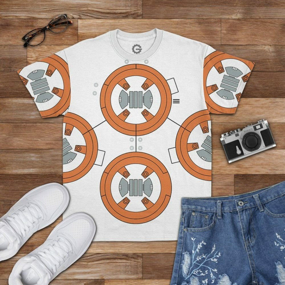 Éadaí Cochaillín Tléine Saincheaptha 3D BB8 Cosplay