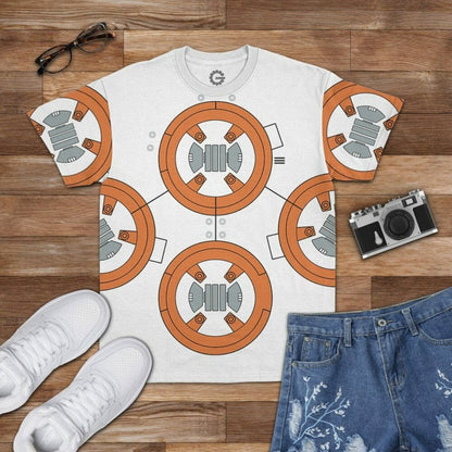 Éadaí Cochaillín Tléine Saincheaptha 3D BB8 Cosplay