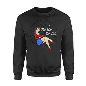 Pin-Ups for Vets funny sweatshirt gifts christmas ugly sweater for men and women