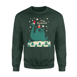 Have a Dino-mite Christmas! funny sweatshirt gifts christmas ugly sweater for men and women