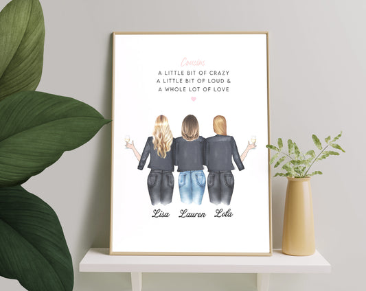 Pictiúr Pearsanta Bronntanas Cousin Pretty, Cló Pearsantaithe Col ceathrar, Bronntanas Nollag Do Chol ceathrar, Col ceathracha i Láthair, Bronntanas do Chol ceathrar, Bronntanas Cairde is Fearr, Priontáil Cairde is Fearr