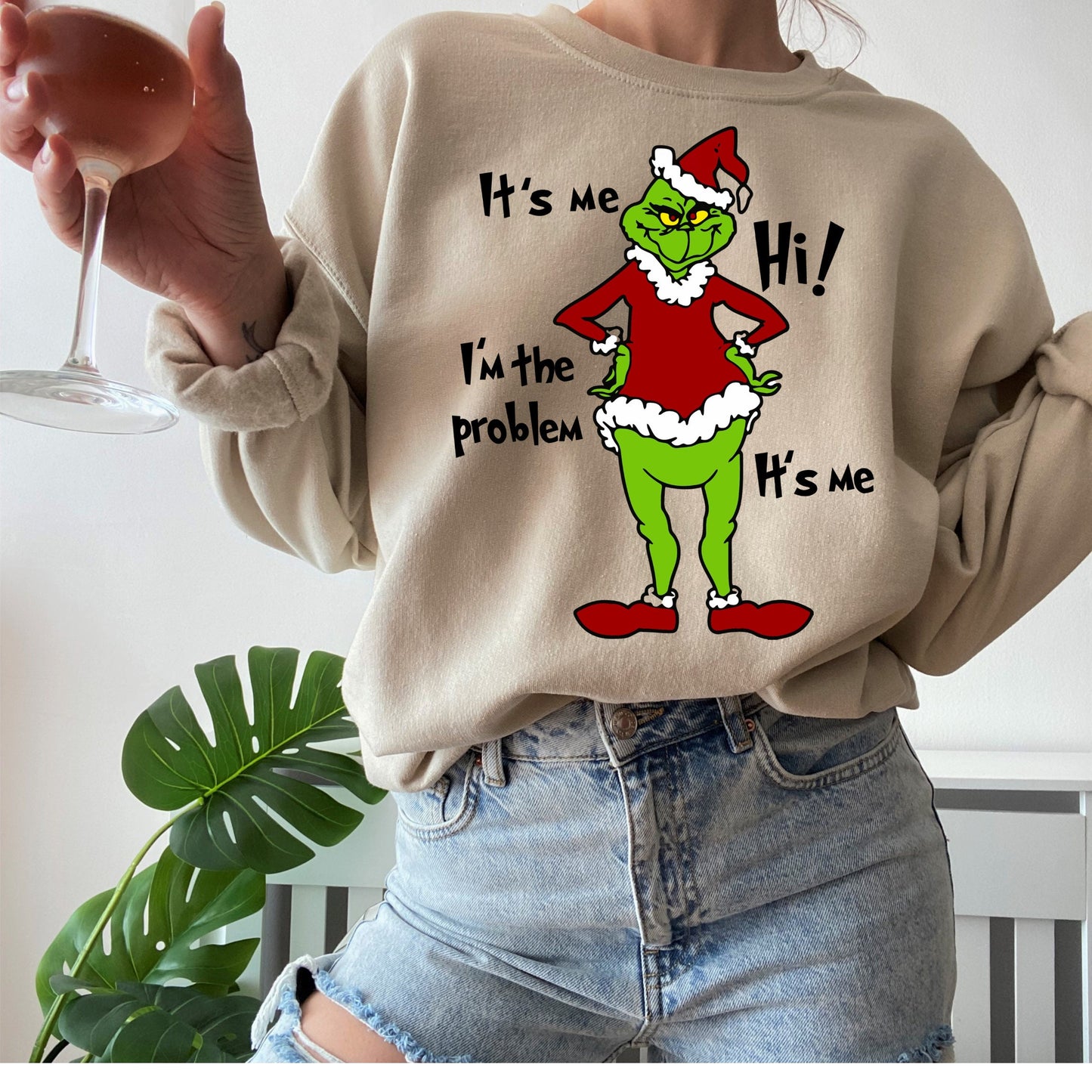 Anti-hero Taylors midnight Funny Sarcastic Grinch Christmas Sweatshirt, PS Design Co, Christmas Sweatshirt, Whoville Sweater, Christmas Gift