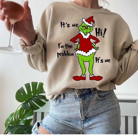 Anti-hero Taylors midnight Funny Sarcastic Grinch Christmas Sweatshirt, PS Design Co, Christmas Sweatshirt, Whoville Sweater, Christmas Gift