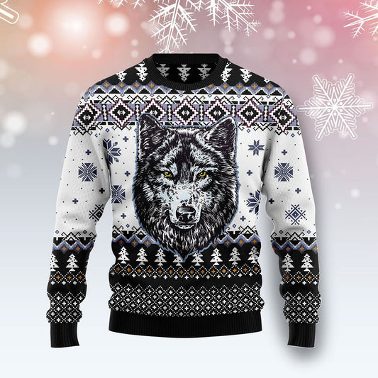 Awesome Wolf Ugly Christmas Sweater, Christmas Gift, Gift Christmas 2024