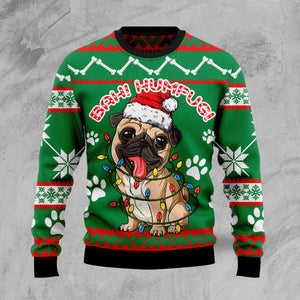 Bah Humpug string lights Ugly Christmas Sweater, Christmas Ugly Sweater, Christmas Gift, Gift Christmas 2022