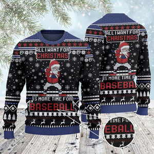 Baseball Lovers Gift All I Want For Christmas Sweater, Christmas Gift, Gift Christmas 2022