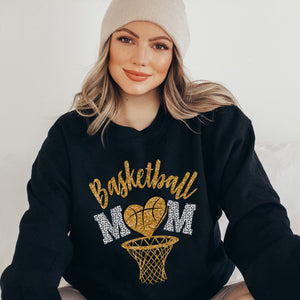 Basketball Mom Leopard Basketball Senior Mom 2023 Mother Day T-Shirt