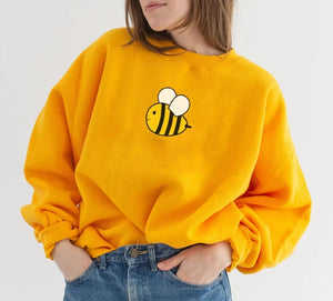 Bee and Puppycat Crewneck Sweatshirt, Bee Cosplay Shirt, Puppy Bee Shirt, Cute Bee Sweatshirt, Gold Bee Lover Sweater, Save the Bees gift