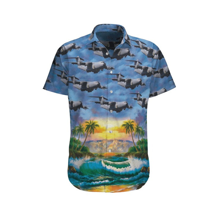 Belgian Air Force Airbus A400M Atlas Hawaiian Shirt Beach Shorts,Hawaiian Shirt Gift,Christmas Gift