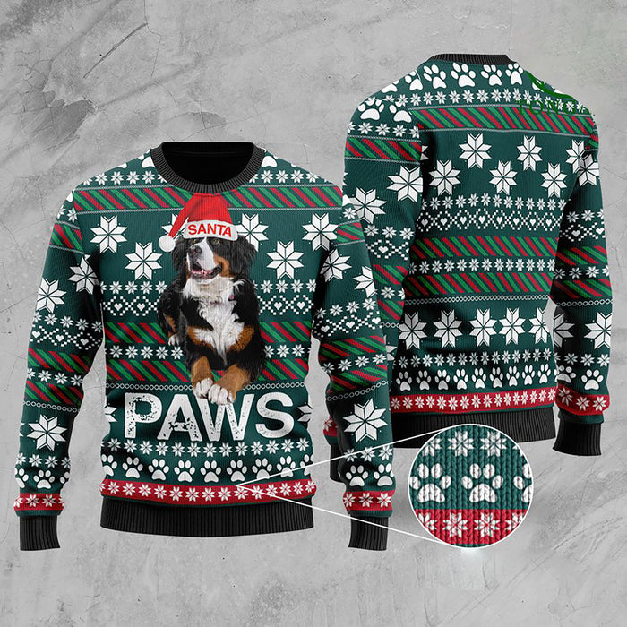 Bernese Mountain Dog Santa Printed Christmas Ugly Sweater, Christmas Ugly Sweater, Christmas Gift, Gift Christmas 2022
