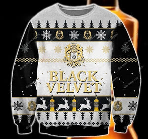 Black Velvet Whiskey Ugly Sweater Christmas, Christmas Ugly Sweater, Christmas Gift, Gift Christmas 2022
