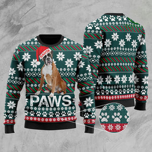 Boxer Santa Printed Christmas Ugly Sweater, Christmas Ugly Sweater, Christmas Gift, Gift Christmas 2022