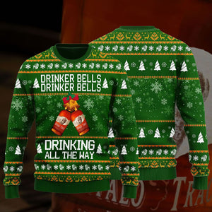 Buffalo Trace Drinker Bells Drinker Bells Drinking Sweater, Christmas Ugly Sweater, Christmas Gift, Gift Christmas 2022
