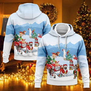 Bulldog Christmas 3D Hoodie, Christmas Ugly Sweater, Christmas Gift, Gift Christmas 2022