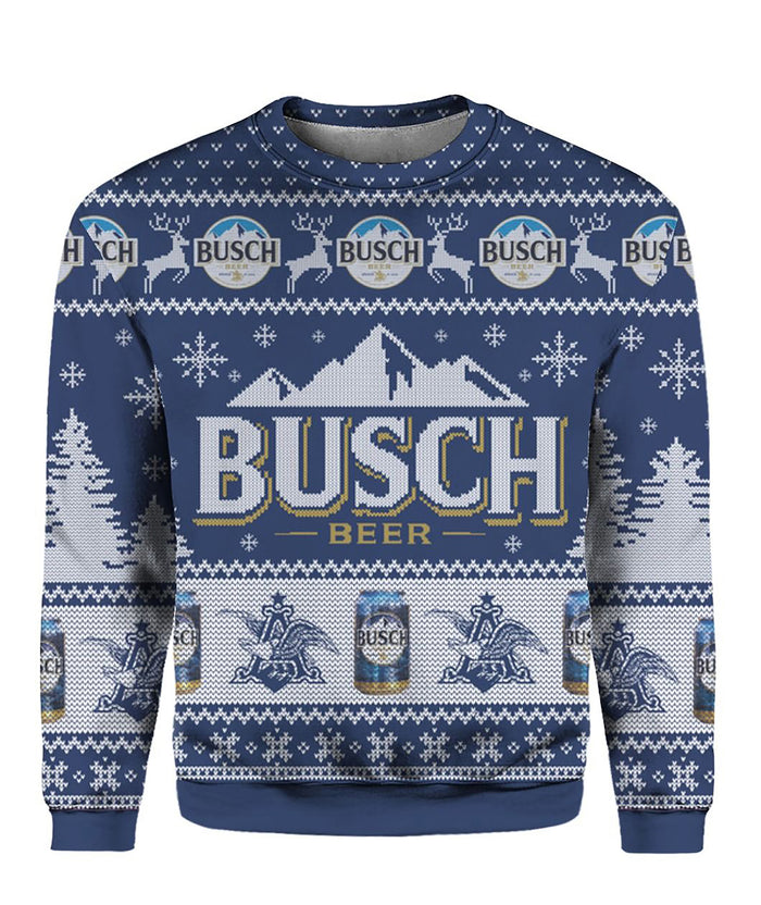 Busch Beer Mountain Ugly Sweater Christmas Tshirt Hoodie Apparel,Christmas Ugly Sweater,Christmas Gift,Gift Christmas 2022