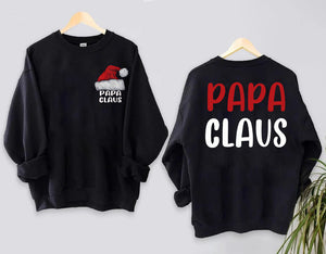Christmas Sweater, Holiday Sweater, Papa Claus, Mama Claus Sweater, Daddy Claus, Mr. Claus, Custom Christmas Sweats
