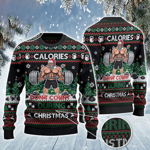 Calories Don't Count During Gym Christmas All Over Sweater Christmas Ugly Sweater, Christmas Gift, Gift Christmas 2024