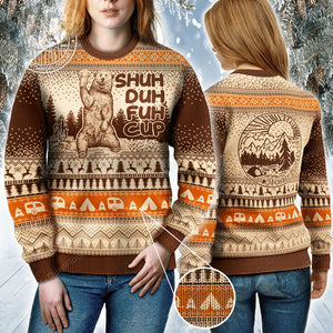 Camping Lovers Christmas Gift Shuh Duh Fuh Cup Sweater, Christmas Ugly Sweater, Christmas Gift, Gift Christmas 2022