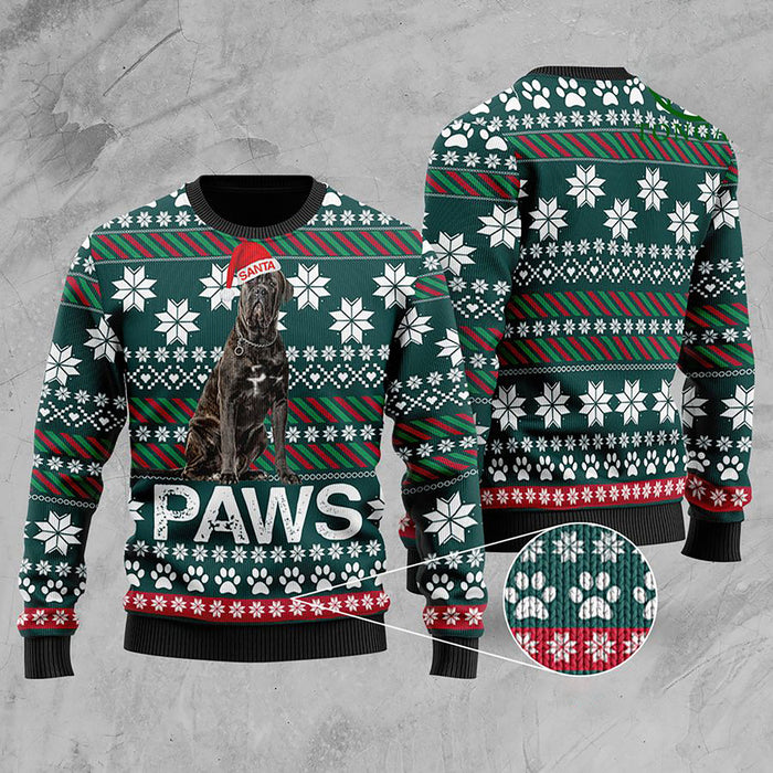 Cane Corso Santa Printed Christmas Ugly Sweater, Christmas Ugly Sweater, Christmas Gift, Gift Christmas 2022
