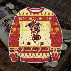 Captain Morgan 3D Print Christmas Sweater, Christmas Ugly Sweater, Christmas Gift, Gift Christmas 2022