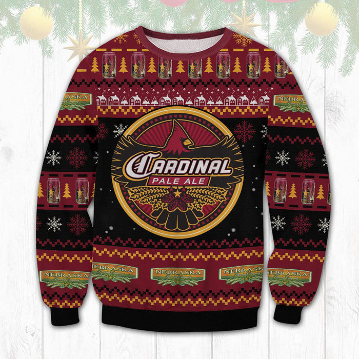 Cardinal Pale Ale Beer Ugly Christmas Ugly Sweater, Christmas Gift, Gift Christmas 2022