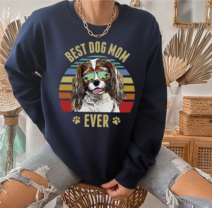 Cavalier King Charles Spaniel Best Dog Mom Ever Beach Vibe Sweatshirt