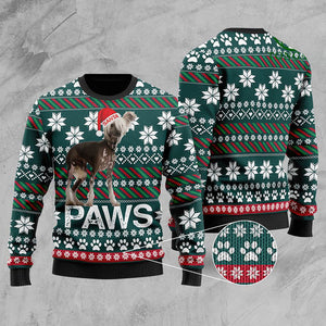 Chinese Crested Santa Printed Christmas Ugly Sweater, Christmas Ugly Sweater, Christmas Gift, Gift Christmas 2022