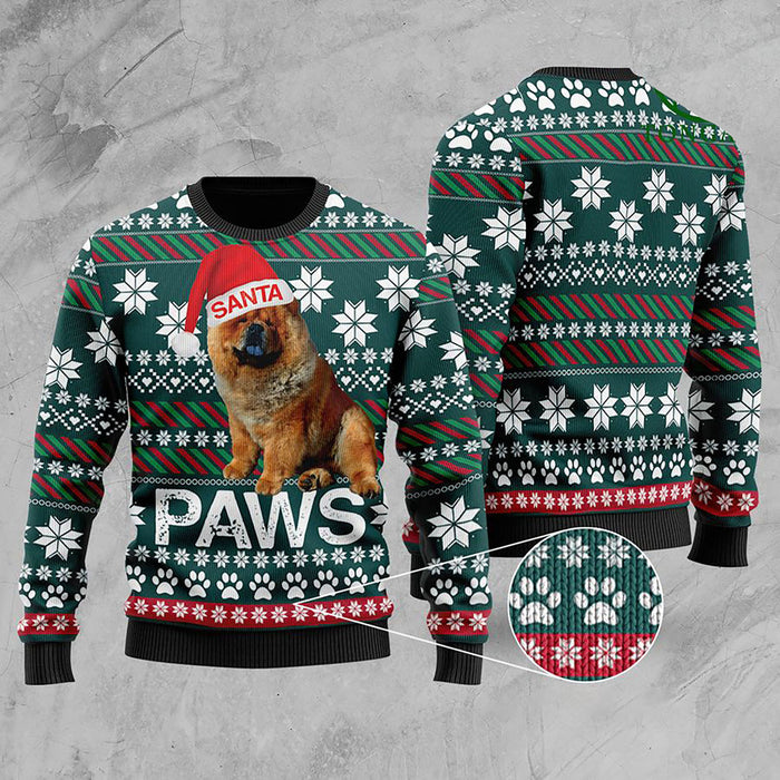 Chow Chow Santa Printed Christmas Ugly Sweater, Christmas Gift, Gift Christmas 2024